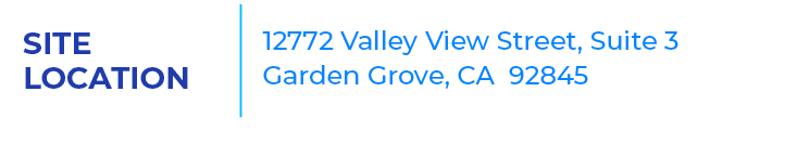 Site Location,12772 Valley View Street, Suite 3 Garden Grove, CA 92845