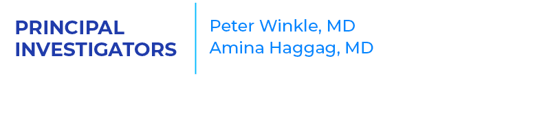 PRINCIPAL INVESTIGATORS,Peter Winkle, MD Amina Haggag, MD 