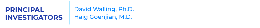 PRINCIPAL INVESTIGATORS,David Walling, Ph.D. Haig Goenjian, M.D. ,